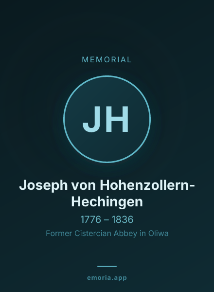 Memorial portrait of Joseph von Hohenzollern-Hechingen