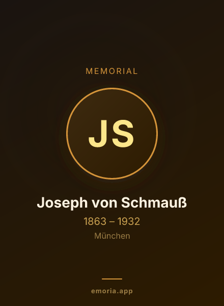 Memorial portrait of Joseph von Schmauß