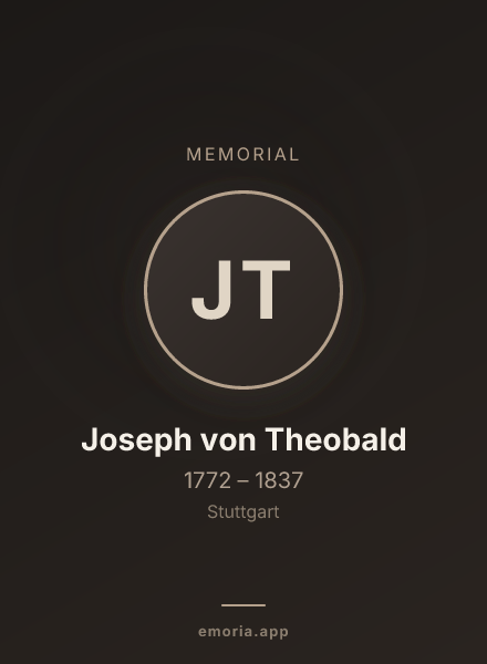 Memorial portrait of Joseph von Theobald