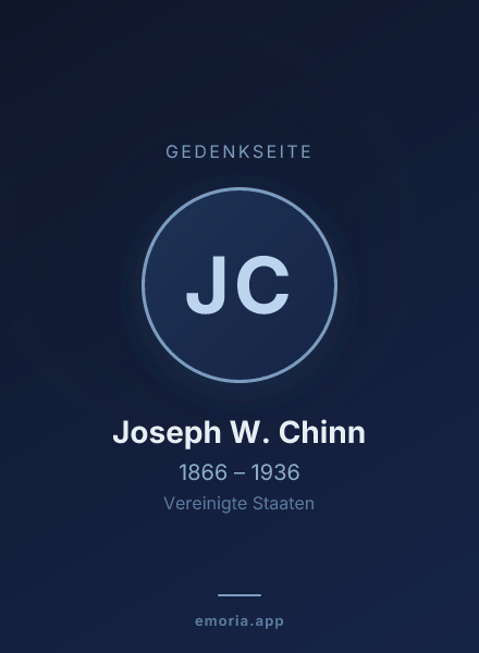 Gedenkportrait von Joseph W. Chinn