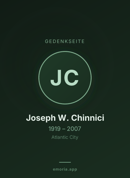 Gedenkportrait von Joseph W. Chinnici