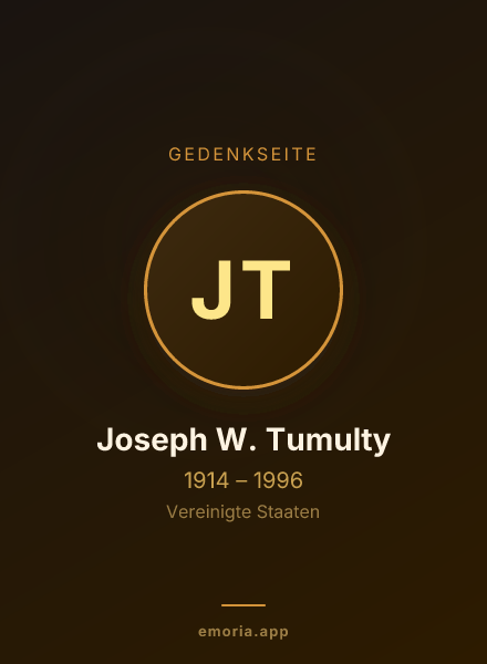 Gedenkportrait von Joseph W. Tumulty