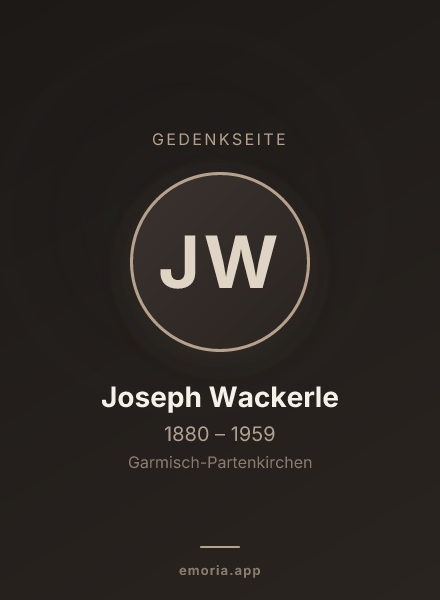 Gedenkportrait von Joseph Wackerle