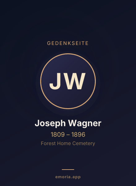 Gedenkportrait von Joseph Wagner