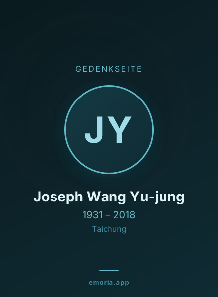 Gedenkportrait von Joseph Wang Yu-jung