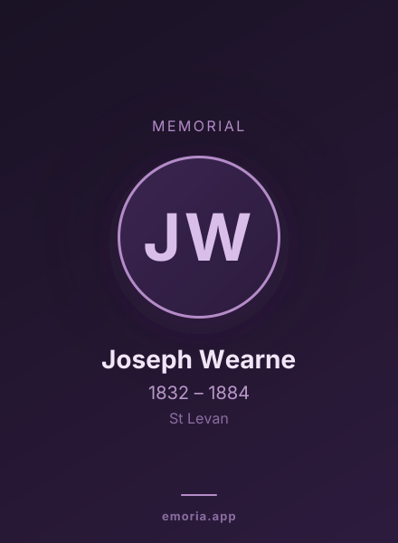 Memorial portrait of Joseph Wearne