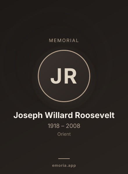 Memorial portrait of Joseph Willard Roosevelt