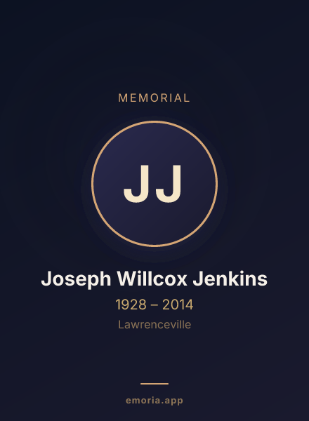 Memorial portrait of Joseph Willcox Jenkins