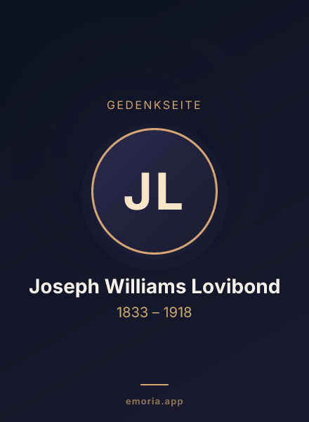 Gedenkportrait von Joseph Williams Lovibond