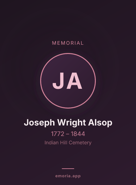 Memorial portrait of Joseph Wright Alsop