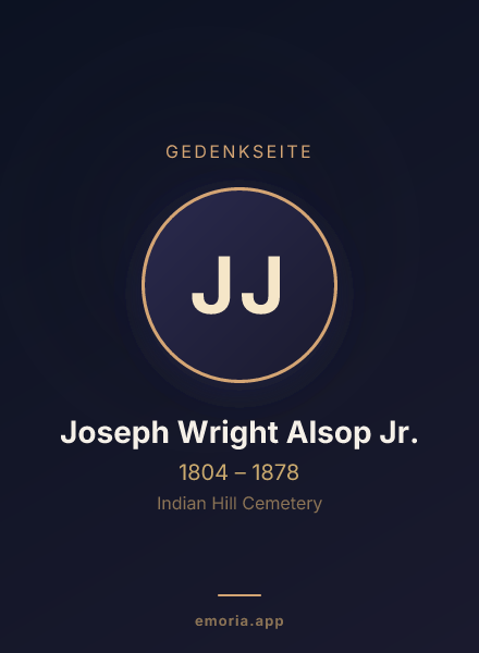 Gedenkportrait von Joseph Wright Alsop Jr.