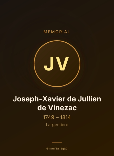 Memorial portrait of Joseph-Xavier de Jullien de Vinezac