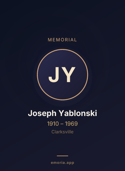 Memorial portrait of Joseph Yablonski