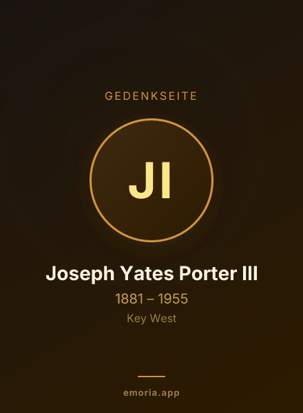 Gedenkportrait von Joseph Yates Porter III