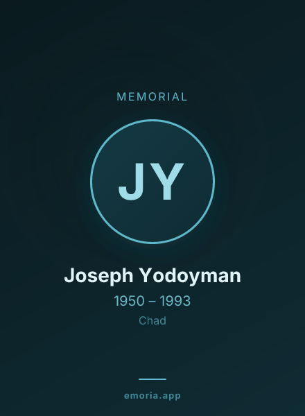 Memorial portrait of Joseph Yodoyman