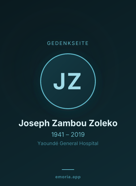 Gedenkportrait von Joseph Zambou Zoleko