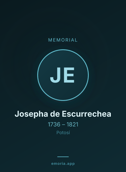 Memorial portrait of Josepha de Escurrechea