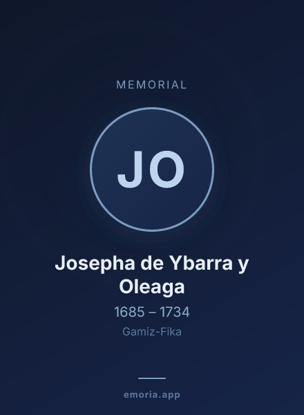 Memorial portrait of Josepha de Ybarra y Oleaga