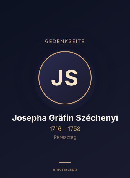 Gedenkportrait von Josepha Gräfin Széchenyi