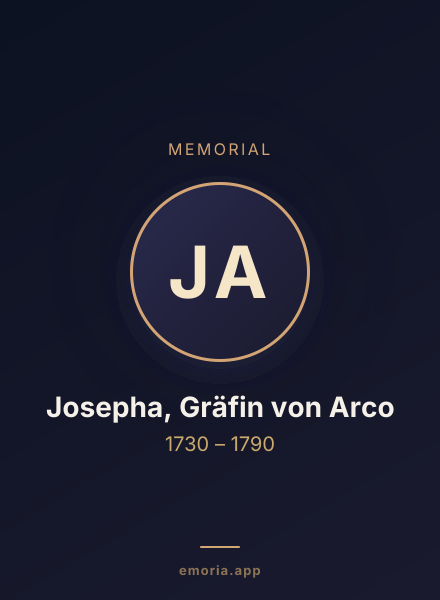 Memorial portrait of Josepha, Gräfin von Arco