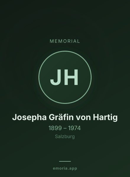 Memorial portrait of Josepha Gräfin von Hartig