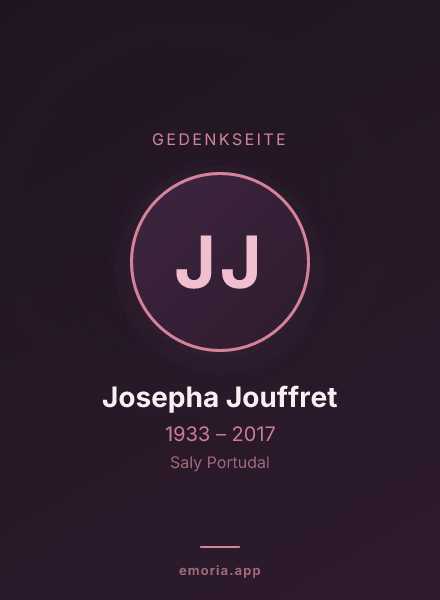 Gedenkportrait von Josepha Jouffret