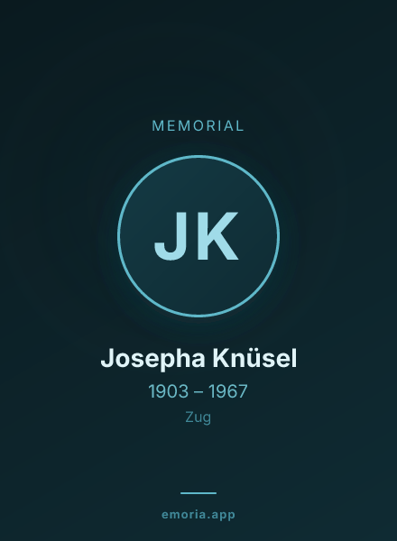 Memorial portrait of Josepha Knüsel