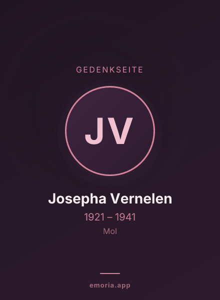 Gedenkportrait von Josepha Vernelen