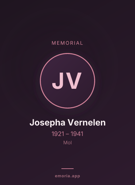 Memorial portrait of Josepha Vernelen