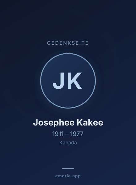 Gedenkportrait von Josephee Kakee
