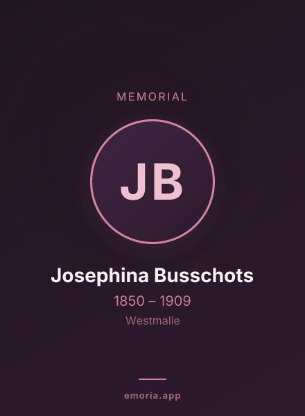 Memorial portrait of Josephina Busschots