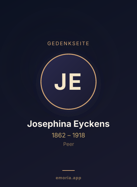Gedenkportrait von Josephina Eyckens