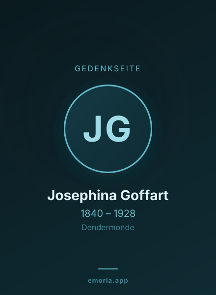 Gedenkportrait von Josephina Goffart