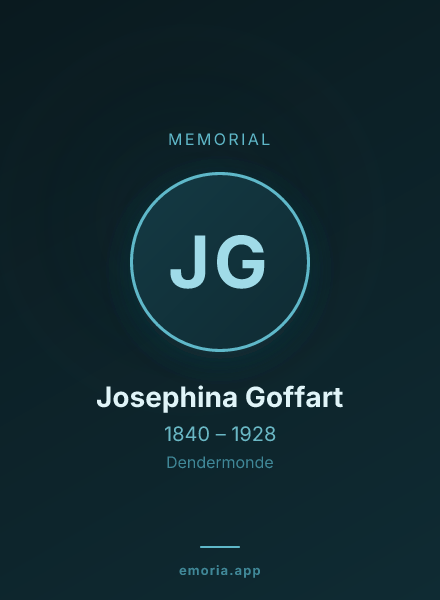Memorial portrait of Josephina Goffart