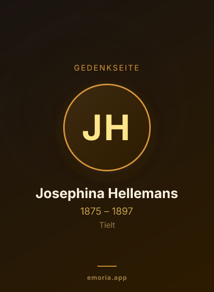 Gedenkportrait von Josephina Hellemans