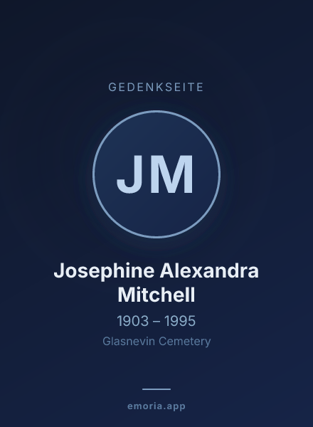 Gedenkportrait von Josephine Alexandra Mitchell