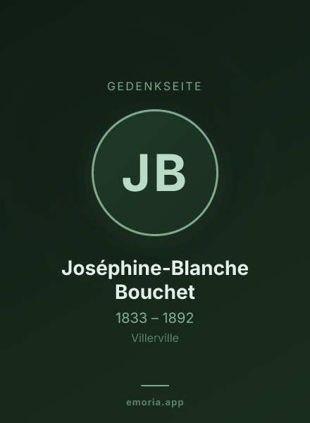 Gedenkportrait von Joséphine-Blanche Bouchet