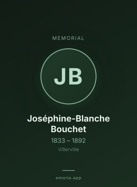 Memorial portrait of Joséphine-Blanche Bouchet