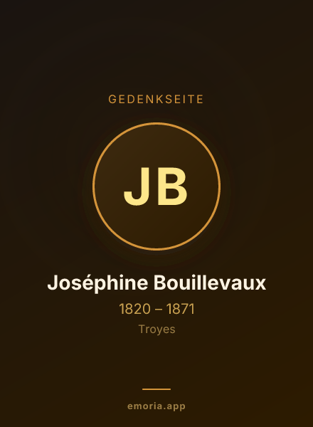 Gedenkportrait von Joséphine Bouillevaux