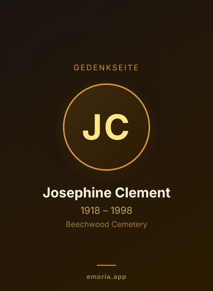 Gedenkportrait von Josephine Clement