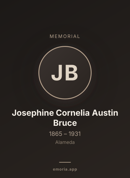 Memorial portrait of Josephine Cornelia Austin Bruce