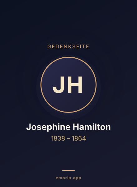 Gedenkportrait von Josephine Hamilton