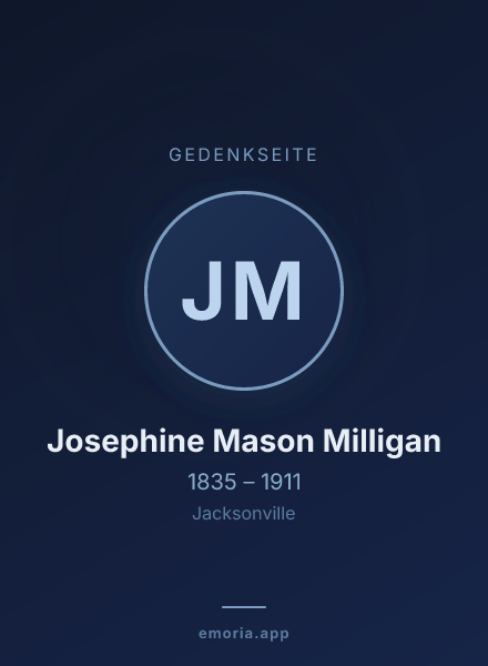 Gedenkportrait von Josephine Mason Milligan