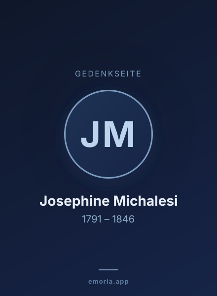Gedenkportrait von Josephine Michalesi