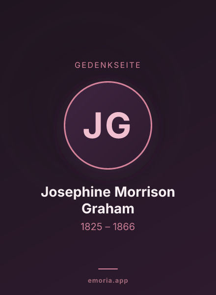 Gedenkportrait von Josephine Morrison Graham