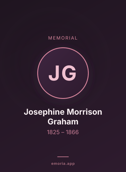 Memorial portrait of Josephine Morrison Graham