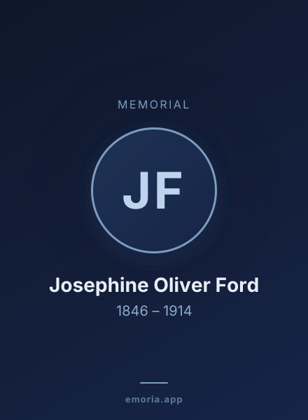 Memorial portrait of Josephine Oliver Ford