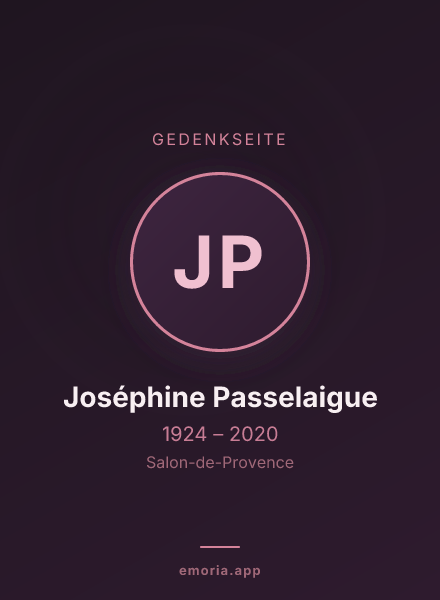 Gedenkportrait von Joséphine Passelaigue