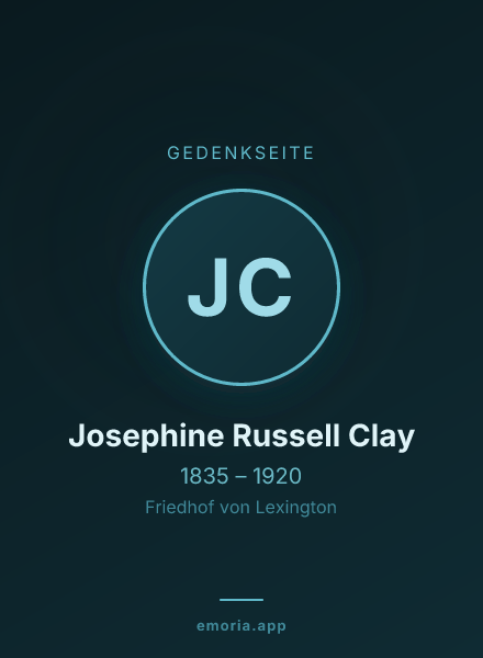 Gedenkportrait von Josephine Russell Clay