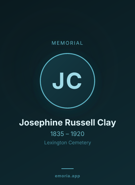 Memorial portrait of Josephine Russell Clay